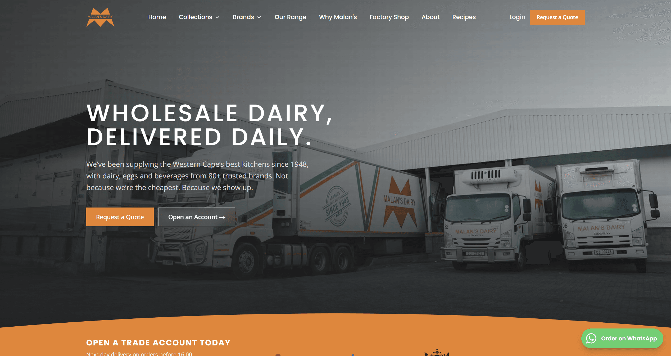 Malan's Dairy website